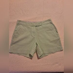 Izod Light Green Patterned Women's Bermudas